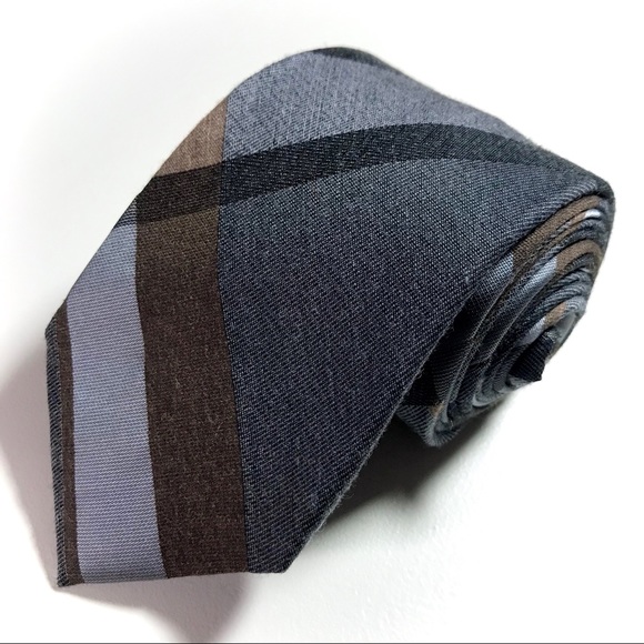 COLE HAAN mens plaid necktie - Picture 1 of 7